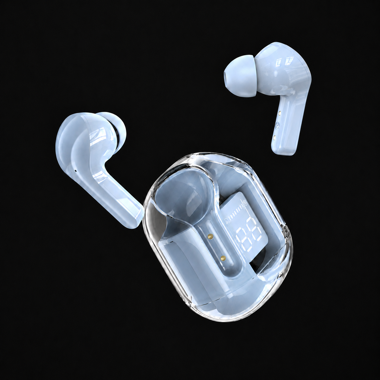Colorful Sound Wireless Bluetooth Earbuds with Noise Canceling (One Pair)